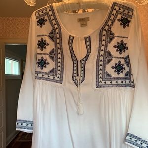 Lucky Brand Embroidered Tunic